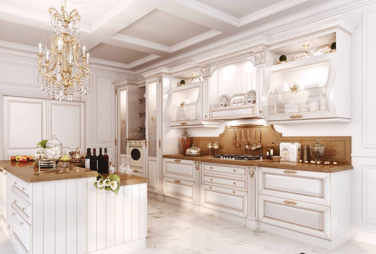 <span style="font-weight: 400;">Фасады закупаются в Германии. Производятся на станках ЧПУ, без участия рук рабочих. За счет чего исключаются брак и перекосы.</span>